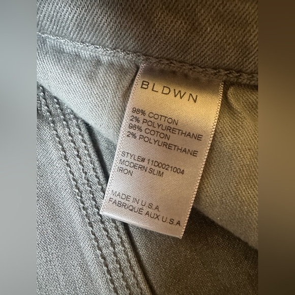 BLDWN NWT Jeans Size 29 Men’s Modern Slim Gray Cotton Blend Stretch Preppy - Picture 13 of 15